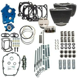PartzBiz HD 310-1050 - S&S 107” to 124” Water Cooled Power Package Chain Drive Chrome Harley Touring M8