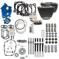 PartzBiz HD 310-1055 - S&S 107” to 124” Water Cooled Power Package Gear Drive Black Harley Touring M8