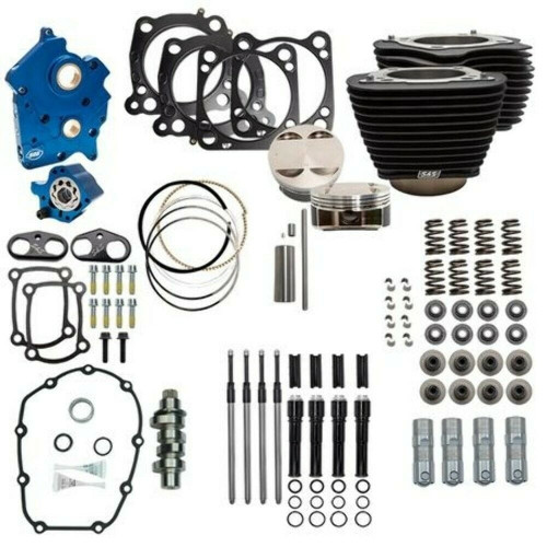 PartzBiz HD: 3459849-S&S 124” Oil Cooled Power Package Chain Drive Black NH Harley Touring Softail PartzBiz HD: 3459849-S&S 124” Oil Cooled Power Package Chain Drive Black NH Harley Touring Softail