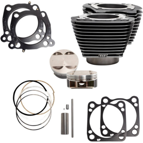 PartzBiz HD: 3461032-S&S 128” Big Bore Cylinder Pistons Top End Kit M8 114” 117” Engine 17+ Harley PartzBiz HD: 3461032-S&S 128” Big Bore Cylinder Pistons Top End Kit M8 114” 117” Engine 17+ Harley
