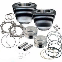 PartzBiz HD 910-0204 - S&S Cycle 95” Twin Cam Big Bore Engine Motor Kit Black Aluminum Cylinders Harley PartzBiz HD 910-0204 - S&S Cycle 95” Twin Cam Big Bore Engine Motor Kit Black Aluminum Cylinders Harley