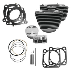 PartzBiz HD 910-0684 - S&S Cycle M8 Big Bore Cylinder Piston Kit 114” 128” Harley Touring Softail 17-20