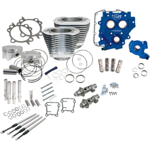 PartzBiz HD: 3465436-S&S 110” Power Package Silver Chain Drive 585CE Cam Engine Harley Twin Cam 07-17 PartzBiz HD: 3465436-S&S 110” Power Package Silver Chain Drive 585CE Cam Engine Harley Twin Cam 07-17