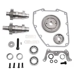 PartzBiz HD 330-0107 - S&S 583G .583 Lift Gear Drive Cams + Install Kit Camshafts Harley 88 Twin Cam 95