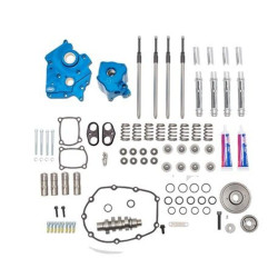 PartzBiz HD 310-1081 - S&S Cam Plate Oil Pump Pushrod Kit Performance Package Chrome 550G Gear Harley .