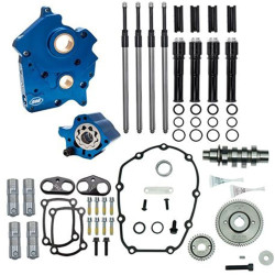 PartzBiz HD 310-1009 - S&S M8 Cam Plate Oil Pump Kit Package Black 465G Gear Harley Touring Softail W