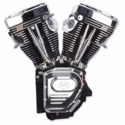 PartzBiz HD 310-0770 - S&S Black & Chrome T111 111” Motor Engine Long Block 99-06 Harley Twin Cam TC88A PartzBiz HD 310-0770 - S&S Black & Chrome T111 111” Motor Engine Long Block 99-06 Harley Twin Cam TC88A