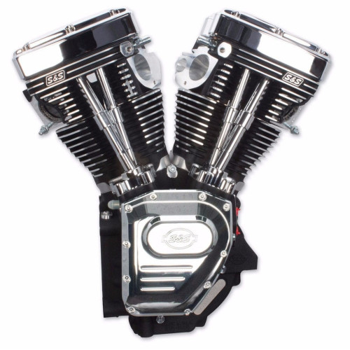 PartzBiz HD: 3453258-S&S Black & Chrome T111 111” Motor Engine Long Block 99-06 Harley Twin Cam TC88A PartzBiz HD: 3453258-S&S Black & Chrome T111 111” Motor Engine Long Block 99-06 Harley Twin Cam TC88A