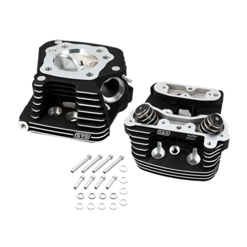 PartzBiz HD: 3453292-S&S Black Super Stock Replacement Cylinder Head Kit Harley Evolution Evo 84-99 PartzBiz HD: 3453292-S&S Black Super Stock Replacement Cylinder Head Kit Harley Evolution Evo 84-99