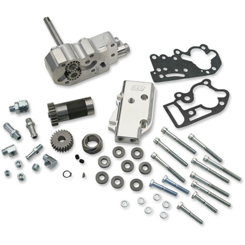 PartzBiz HD: 3458933-S&S Billet Oil Pump Kit Package Breather Gears Harley Shovelhead 70-77 Big Twin