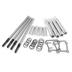 PartzBiz HD 93-5095 - S&S SS ก้านกระทุ้งและฝาครอบแบบปรับได้สำหรับ Harley 1999-2017 Touring Softail Dyna