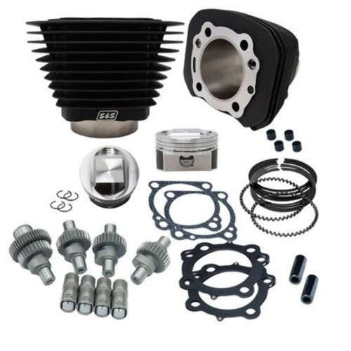 PartzBiz HD: 3474797-S&S SS Cycle Black Big Bore Hooligan Kit 1200cc 1250cc Harley Sportster 00-20 XL PartzBiz HD: 3474797-S&S SS Cycle Black Big Bore Hooligan Kit 1200cc 1250cc Harley Sportster 00-20 XL