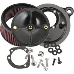 PartzBiz HD 170-0060 - New S&S Stealth Air Cleaner Kit Black High Flow Intake 1999-2006 Harley Twin Cam PartzBiz HD 170-0060 - New S&S Stealth Air Cleaner Kit Black High Flow Intake 1999-2006 Harley Twin Cam