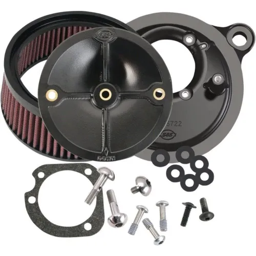 PartzBiz HD: 3452237-New S&S Stealth Air Cleaner Kit Black High Flow Intake 1999-2006 Harley Twin Cam PartzBiz HD: 3452237-New S&S Stealth Air Cleaner Kit Black High Flow Intake 1999-2006 Harley Twin Cam