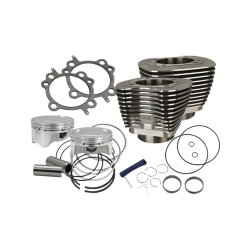 PartzBiz HD 910-0646 - S&S Bolt In Sidewinder 4” Big Bore Cylinder Kit 100” Black Harley Twin Cam 99-06