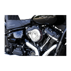 PartzBiz HD 170-0435C - S&S Chrome Mini Teardrop Stealth กรองอากาศ 2017+ Harley Touring Softail
