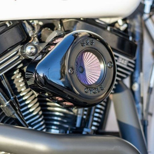PartzBiz HD: 3480181-S&S Cycle Black Air Stinger Stealth Air Cleaner Kit 08-17 Harley Touring Softail