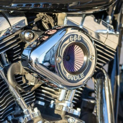PartzBiz HD 170-0721A - S&S Cycle Chrome Air Stinger Stealth Cleaner Filter Harley 2001-17 Twin Cam EFI PartzBiz HD 170-0721A - S&S Cycle Chrome Air Stinger Stealth Cleaner Filter Harley 2001-17 Twin Cam EFI