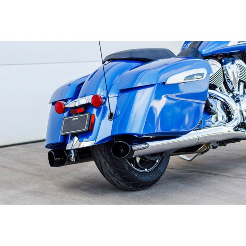 PartzBiz HD: 3488302-S&S Cycle Chrome Broadhead Slashcut Slip-On Mufflers Indian Challenger Chieftain