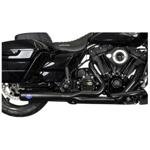 PartzBiz HD: 3477622-S&S Cycle Diamondback 2-into-1 Black Race Exhaust System 17+ Harley Touring