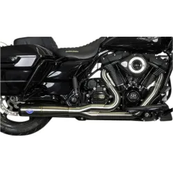PartzBiz HD 550-0999A - S&S Cycle Diamondback 2-into-1 Brushed Steel Exhaust System 17-20 Harley Touring PartzBiz HD 550-0999A - S&S Cycle Diamondback 2-into-1 Brushed Steel Exhaust System 17-20 Harley Touring