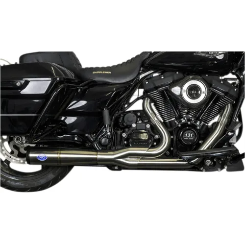 PartzBiz HD: 3477533-S&S Cycle Diamondback 2-into-1 Brushed Steel Exhaust System 17-20 Harley Touring PartzBiz HD: 3477533-S&S Cycle Diamondback 2-into-1 Brushed Steel Exhaust System 17-20 Harley Touring