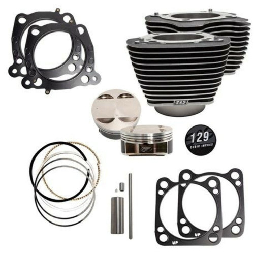 PartzBiz HD: 3479057-S&S M8 Big Bore 129” Highlighted Cylinders 4.375” Pistons Top End Kit Harley 17+ PartzBiz HD: 3479057-S&S M8 Big Bore 129” Highlighted Cylinders 4.375” Pistons Top End Kit Harley 17+