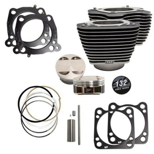 PartzBiz HD: 3479063-S&S M8 Big Bore 132” Highlighted Cylinders 4.375” Pistons Top End Kit Harley 17+ PartzBiz HD: 3479063-S&S M8 Big Bore 132” Highlighted Cylinders 4.375” Pistons Top End Kit Harley 17+