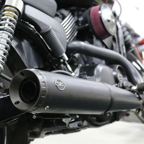 PartzBiz HD: 3453260-S&S Black 4” Grand National Slip-On Muffler Exhaust Pipe Harley Street 500/750 PartzBiz HD: 3453260-S&S Black 4” Grand National Slip-On Muffler Exhaust Pipe Harley Street 500/750