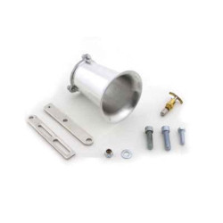 PartzBiz HD 17-0485 - S&S Chrome 4‚” ชุดแตรลม Velocity Stack คาร์บูเรเตอร์ Super E&G EFI Intake Harley