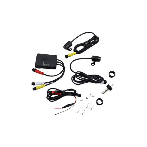 PartzBiz HD: 3489054-Saddle Tramp Water Resistant Dual Camera Dash Cam DVR Kit 1080p 30 FPS Universal