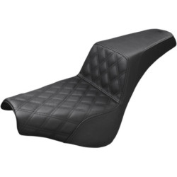 PartzBiz HD 818-30-172 - Saddlemen Black Step 2 Up Lattice Stitch Seat Harley Softail 18+ Street Bob FXST PartzBiz HD 818-30-172 - Saddlemen Black Step 2 Up Lattice Stitch Seat Harley Softail 18+ Street Bob FXST