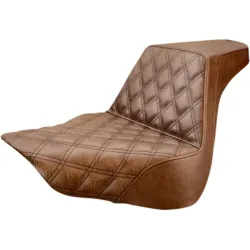 PartzBiz HD 818-27-172BR - Saddlemen Step Up Brown 2 Up Lattice Stitch Seat Harley Softail Fat Boy FLFB 18+ PartzBiz HD 818-27-172BR - Saddlemen Step Up Brown 2 Up Lattice Stitch Seat Harley Softail Fat Boy FLFB 18+