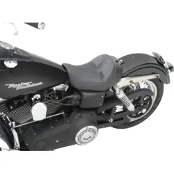 PartzBiz HD 806-04-0042 - Saddlemen Black Dominator Saddlehyde Gel Solo Seat Harley 2006-2017 Dyna FXD FLD