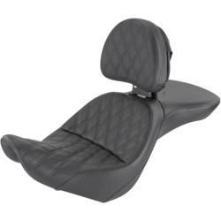 PartzBiz HD 806-12-030LS - Saddlemen Black Explorer Lattice Stitch 2 Up พนักพิงเบาะ Harley Softail 06-17 PartzBiz HD 806-12-030LS - Saddlemen Black Explorer Lattice Stitch 2 Up พนักพิงเบาะ Harley Softail 06-17
