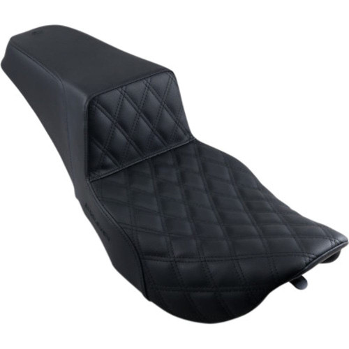 PartzBiz HD: 3471897-Saddlemen Black Front Lattice Stitch Step 2 Up Seat Harley 97-07 Touring FLHR/X