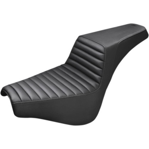 PartzBiz HD: 3472055-Saddlemen Black Step 2 Up Tuck And Roll Seat Harley Softail 18+ Street Bob FXST