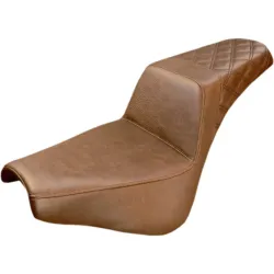 PartzBiz HD 818-30-173BR - Saddlemen Brown Step 2 Up Lattice Stitch Seat Harley Softail 18+ Street Bob FXST PartzBiz HD 818-30-173BR - Saddlemen Brown Step 2 Up Lattice Stitch Seat Harley Softail 18+ Street Bob FXST