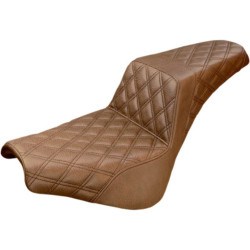 PartzBiz HD 818-30-175BR - Saddlemen Brown Step 2 Up Lattice Stitch Seat Harley Softail 18+ Street Bob FXST PartzBiz HD 818-30-175BR - Saddlemen Brown Step 2 Up Lattice Stitch Seat Harley Softail 18+ Street Bob FXST