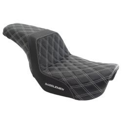 PartzBiz HD 806-04-175-SILLS-GRIP-BLKCARBONF - Saddlemen Silver Step 2 Up Lattice Diamond Stitch Seat Harley 06-17 Dyna FXD FLD PartzBiz HD 806-04-175-SILLS-GRIP-BLKCARBONF - Saddlemen Silver Step 2 Up Lattice Diamond Stitch Seat Harley 06-17 Dyna FXD FLD