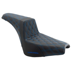 PartzBiz HD 818-30-175-BLUELS-GRIP-BLKCARBON - Saddlemen Step 2 Up Blue Lattice Stitch Seat Harley Softail 18+ Street Bob FXST PartzBiz HD 818-30-175-BLUELS-GRIP-BLKCARBON - Saddlemen Step 2 Up Blue Lattice Stitch Seat Harley Softail 18+ Street Bob FXST