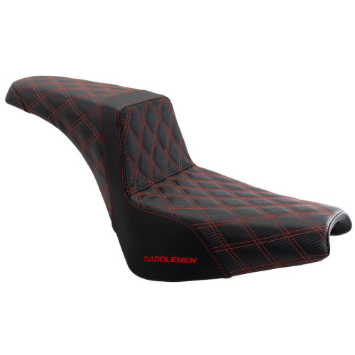 PartzBiz HD: 3475191-Saddlemen Step 2 Up Red Lattice Stitch Seat Harley Softail 18+ Street Bob FXST PartzBiz HD: 3475191-Saddlemen Step 2 Up Red Lattice Stitch Seat Harley Softail 18+ Street Bob FXST
