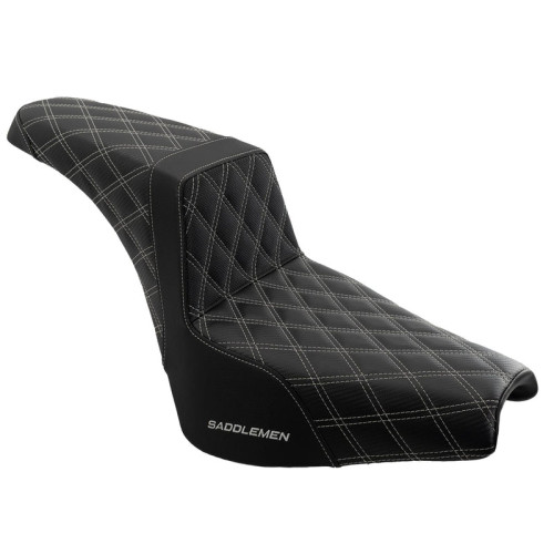 PartzBiz HD: 3475193-Saddlemen Step 2 Up Silver Lattice Stitch Seat 2018+ Harley Street Bob FXST PartzBiz HD: 3475193-Saddlemen Step 2 Up Silver Lattice Stitch Seat 2018+ Harley Street Bob FXST
