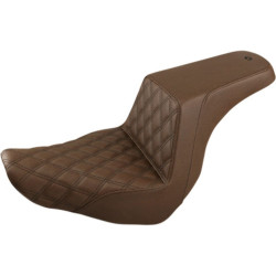 PartzBiz HD 818-29-172BR - Saddlemen Step Up 2 Up เบาะ Brown Lattice Stitch M8 Harley 18+ Softail FXLR FLSB PartzBiz HD 818-29-172BR - Saddlemen Step Up 2 Up เบาะ Brown Lattice Stitch M8 Harley 18+ Softail FXLR FLSB