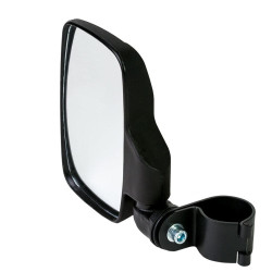 PartzBiz HD 18080 - Seizmik 1.75” Black Rear View Mirror Pair Set Fold In UTV Offroad Side-By-Side