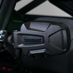 PartzBiz HD 18086 - Seizmik UTV Pursuit Night Vision Side View Mirrors Pair Set Dual LED Lights 1.75