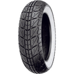 PartzBiz HD 87-4263 - ยางหลัง Shinko 723 Series 130/70-12 62P Bias Whitewall WW Moped Scooter DOT PartzBiz HD 87-4263 - ยางหลัง Shinko 723 Series 130/70-12 62P Bias Whitewall WW Moped Scooter DOT