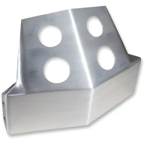 PartzBiz HD: 3465284-Speed Merchant Front Frame Skid Plate Brushed Aluminum Harley Dyna FXD 99-05