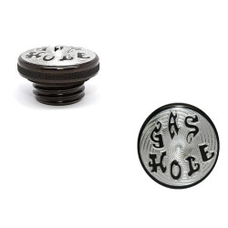 PartzBiz HD SD-GC-HD-BK-BK-GH-RH - Speed Dealer Customs Gas Cap Gas Hole-Series for Harley Davidson