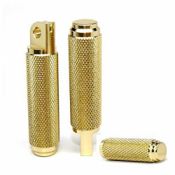 PartzBiz HD SD-FFP-TP-SI-BR-COMBO - Speed Dealer Customs Brass Foot Pegs and Toe Peg Combo